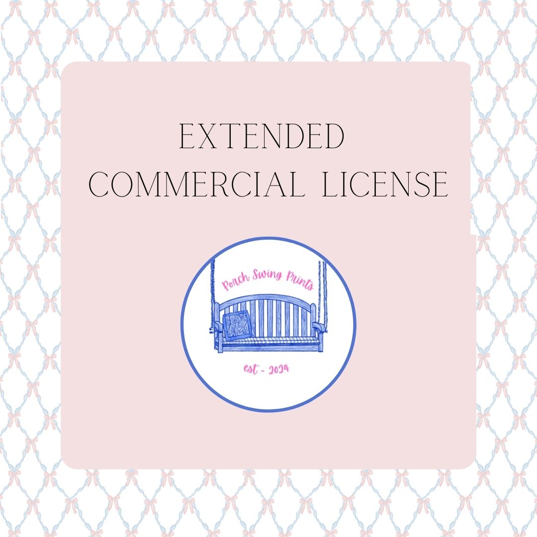 Commercial License Add-On - License to use FOUR clipart sets in items for sale selling